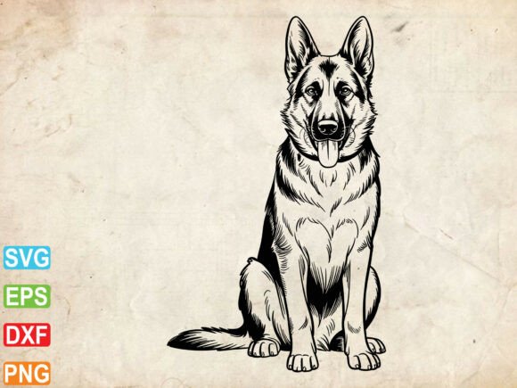 German Shepherd SVG, German Shepherd