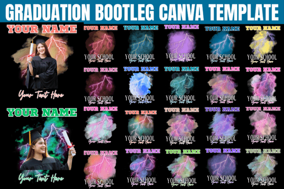 Graduation Bootleg Canva Template
