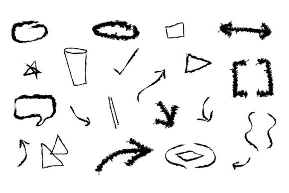 Hand-Drawn Sketchy Annotation Elements