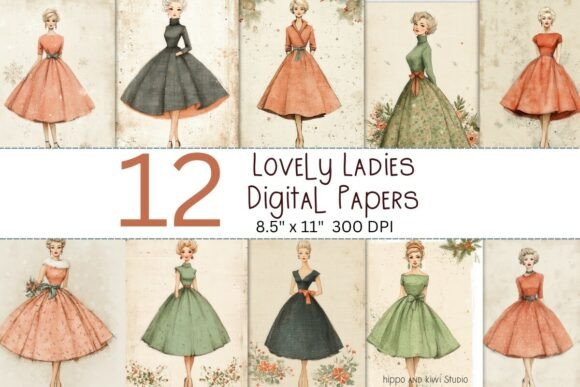 Lovely Ladies Digital Papers