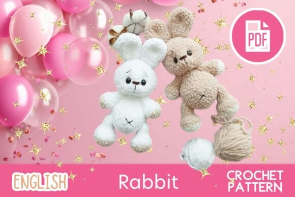 Rabbit Bunny Toy Crochet PDF Amigurumi
