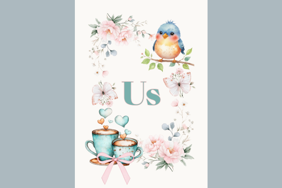 Romantic Floral Coffee Card