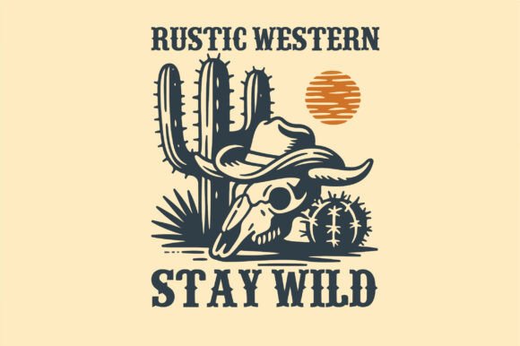 Rustic Western Font PNG with transparent background - Preview 2