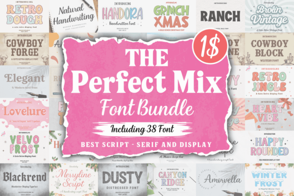 The Perfect Mix Font Bundle