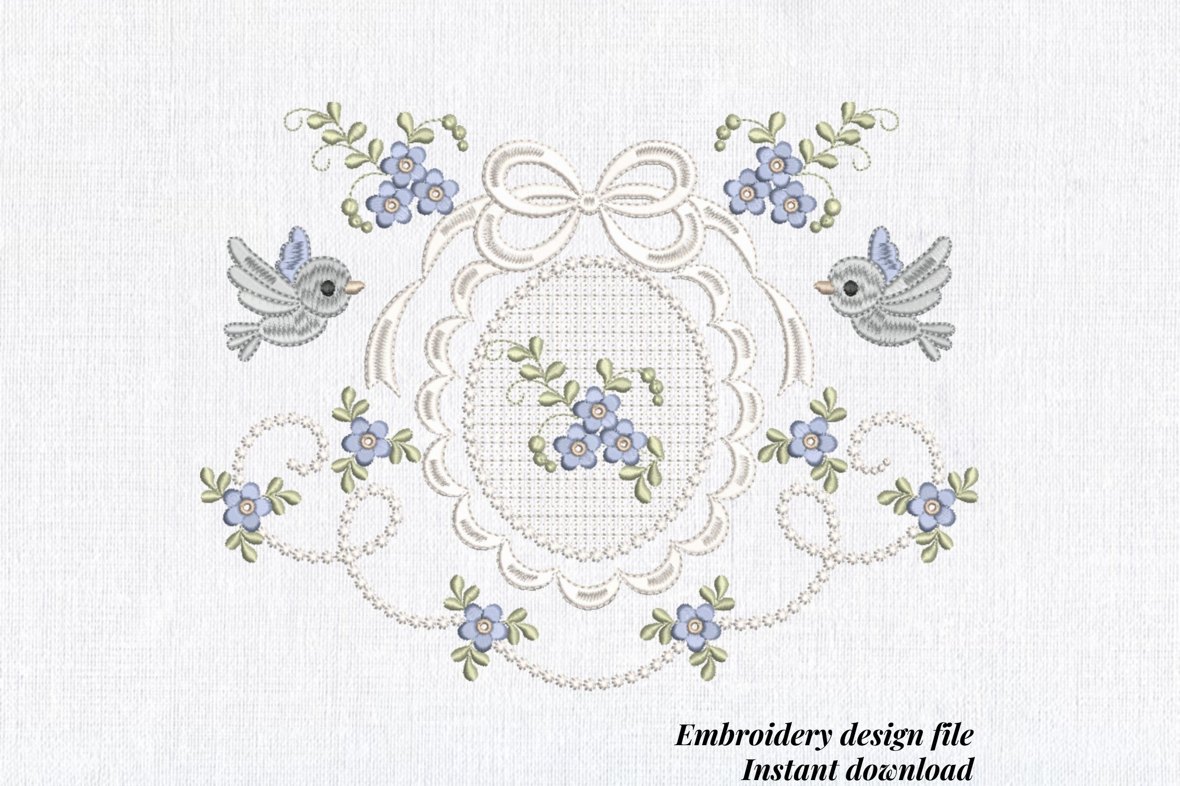 Baby Boy Floral Bow Frame