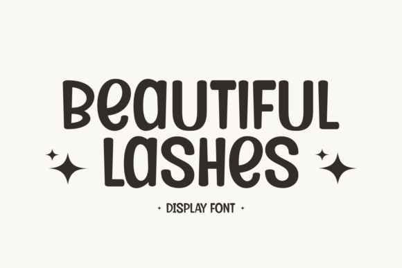 Beautiful Lashes Display Font By Ade (7NTypes)