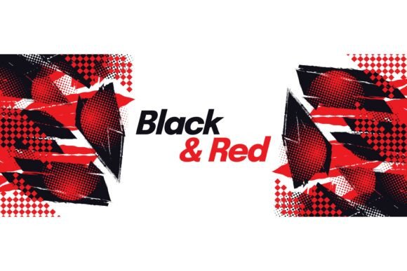 Black and Red Grunge Sport Background