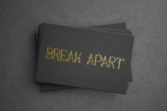 Break Apart Font - Preview 6