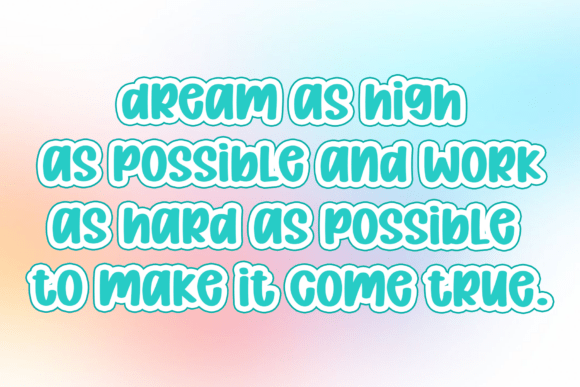 Bubble Puff Font - Preview 3