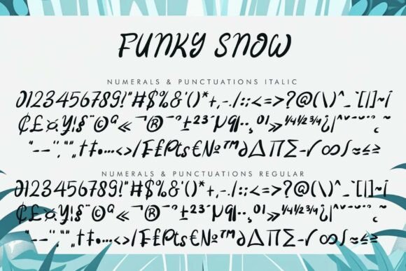 Funky Snow Font - Preview 5
