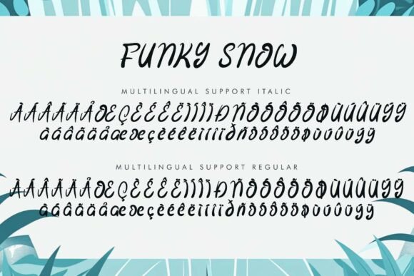 Funky Snow Font - Preview 6