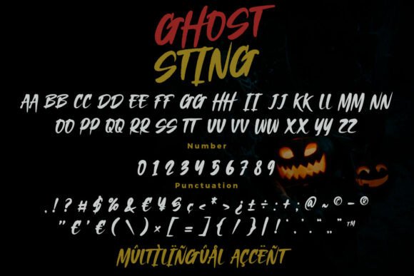 Ghost Sting Font - Preview 3