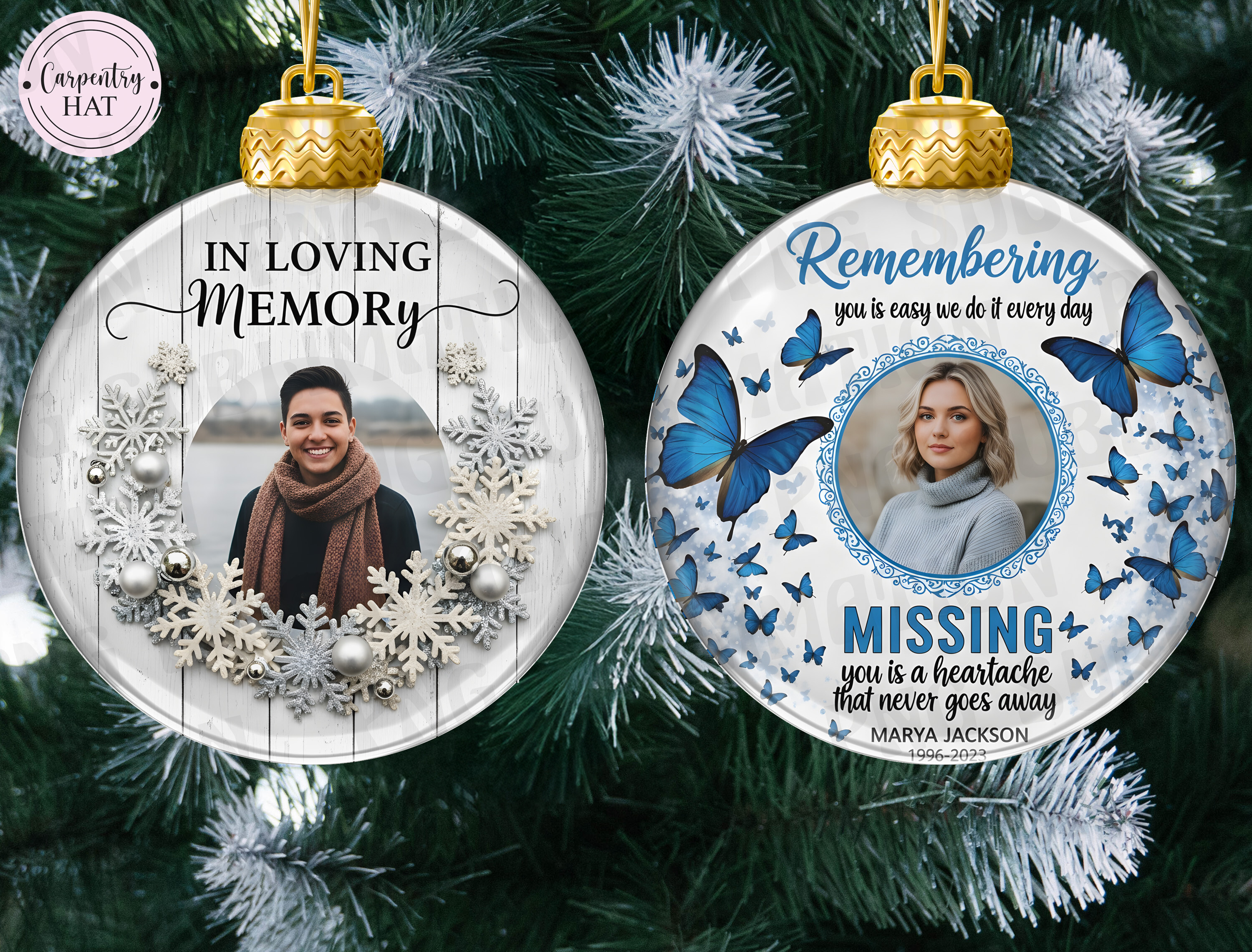 In Loving Memory Ornament PNG