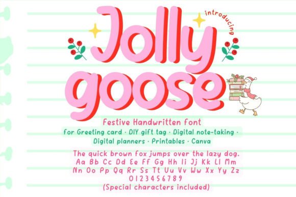 Jolly Goose Font - Bubble Lettering Fonts