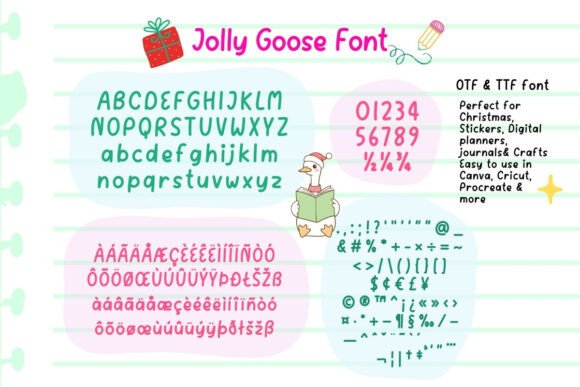 Jolly Goose Font PNG with transparent background - Preview 1