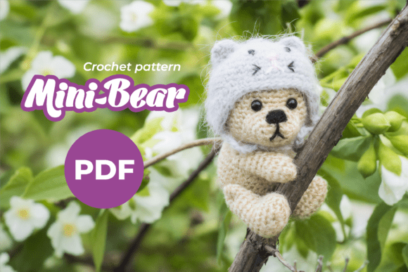 Mini Teddy Bear Crochet Pattern PDF