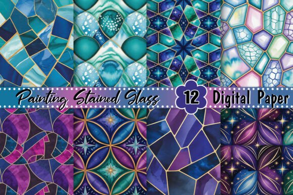 Painting Stained Glass Background