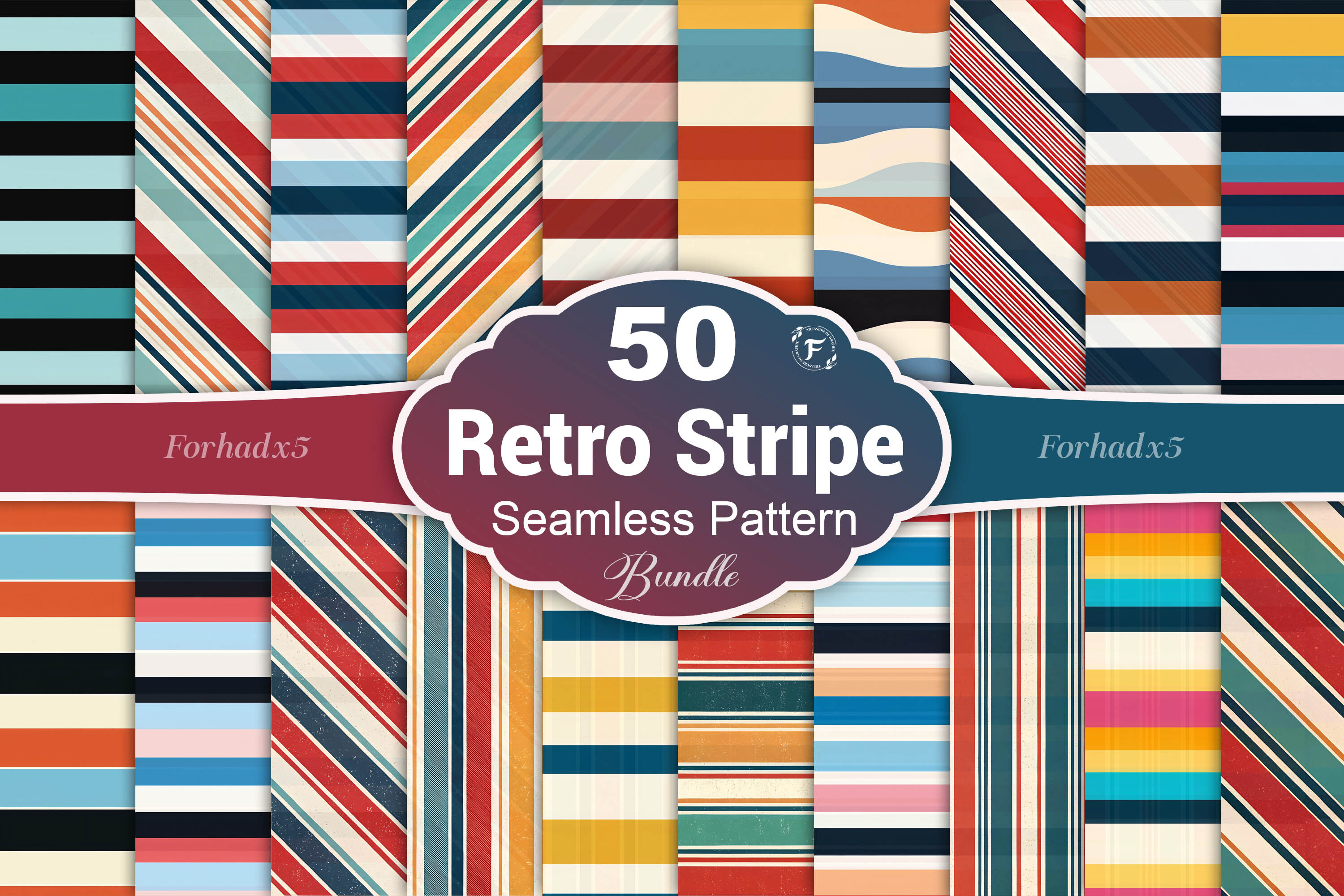 Retro Stripe Seamless Pattern