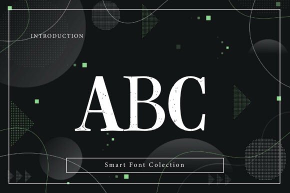 Rough Elegant Serif Font PNG with transparent background - Preview 1
