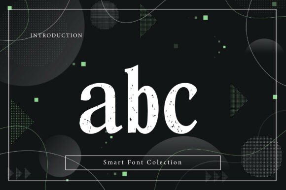 Rough Elegant Serif Font PNG with transparent background - Preview 2