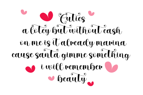 Beauty Melting Font PNG with transparent background - Preview 2