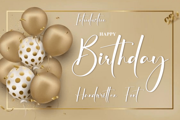 Birthday Font - Preview 1