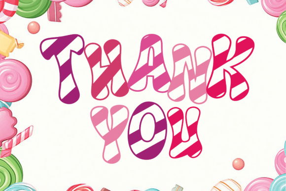 Candy Canes Font - Preview 3