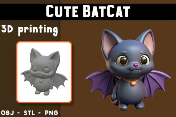 Chibi Figurine STL Bundle – 3 Kawaii Fantasy Characters for 3D Printing - Image 8