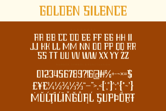 Golden Silence Font - Preview 5