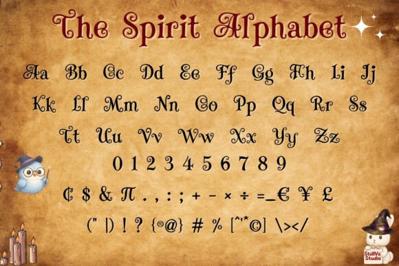 Lunar Mystique Font PNG with transparent background - Preview 1