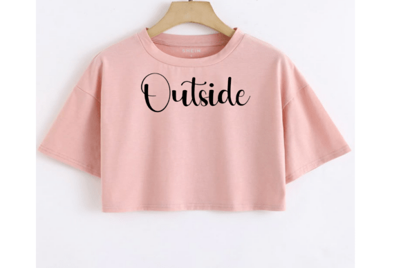 Sample Outside Font PNG with transparent background - Preview 1