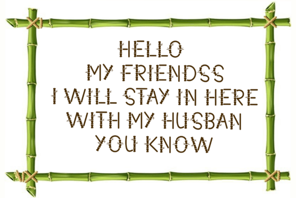Bamboo Font - Preview 3