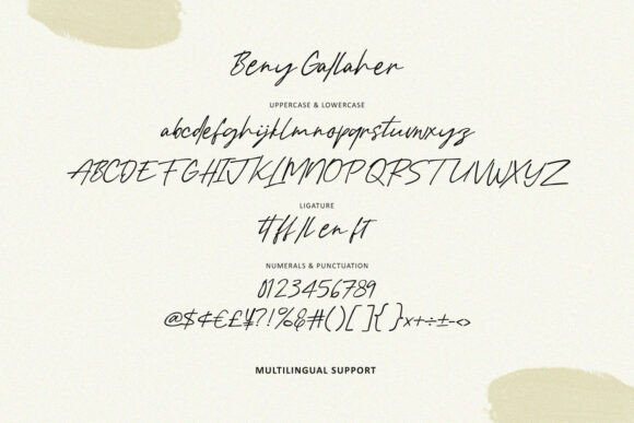 Beny Gallaher Font - Preview 5