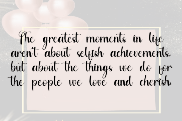 Birthday Card Font - Preview 4