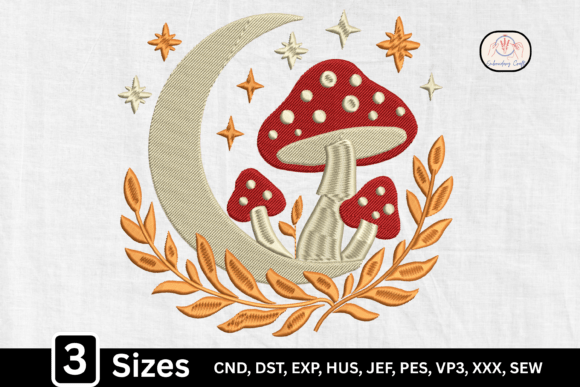 Cottagecore Moon Mushrooms