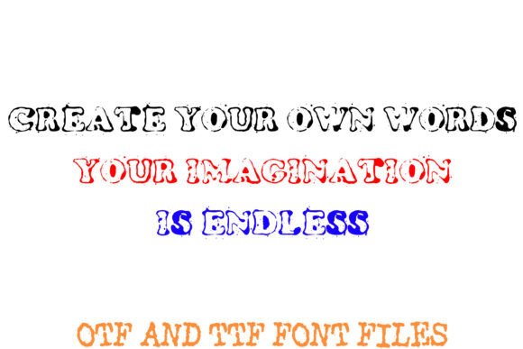 Distressed Ink Stamp Font - Preview 2