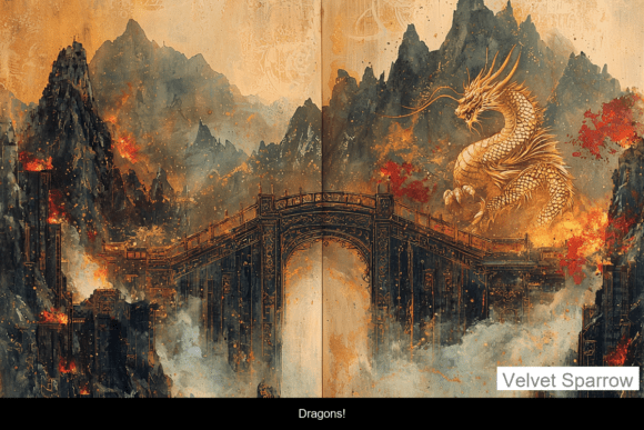 Dragons! Vol 1 Graphic Crafts By Velvet.Sparrow