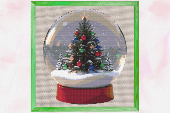 Festive Christmas Tree Snow Globe