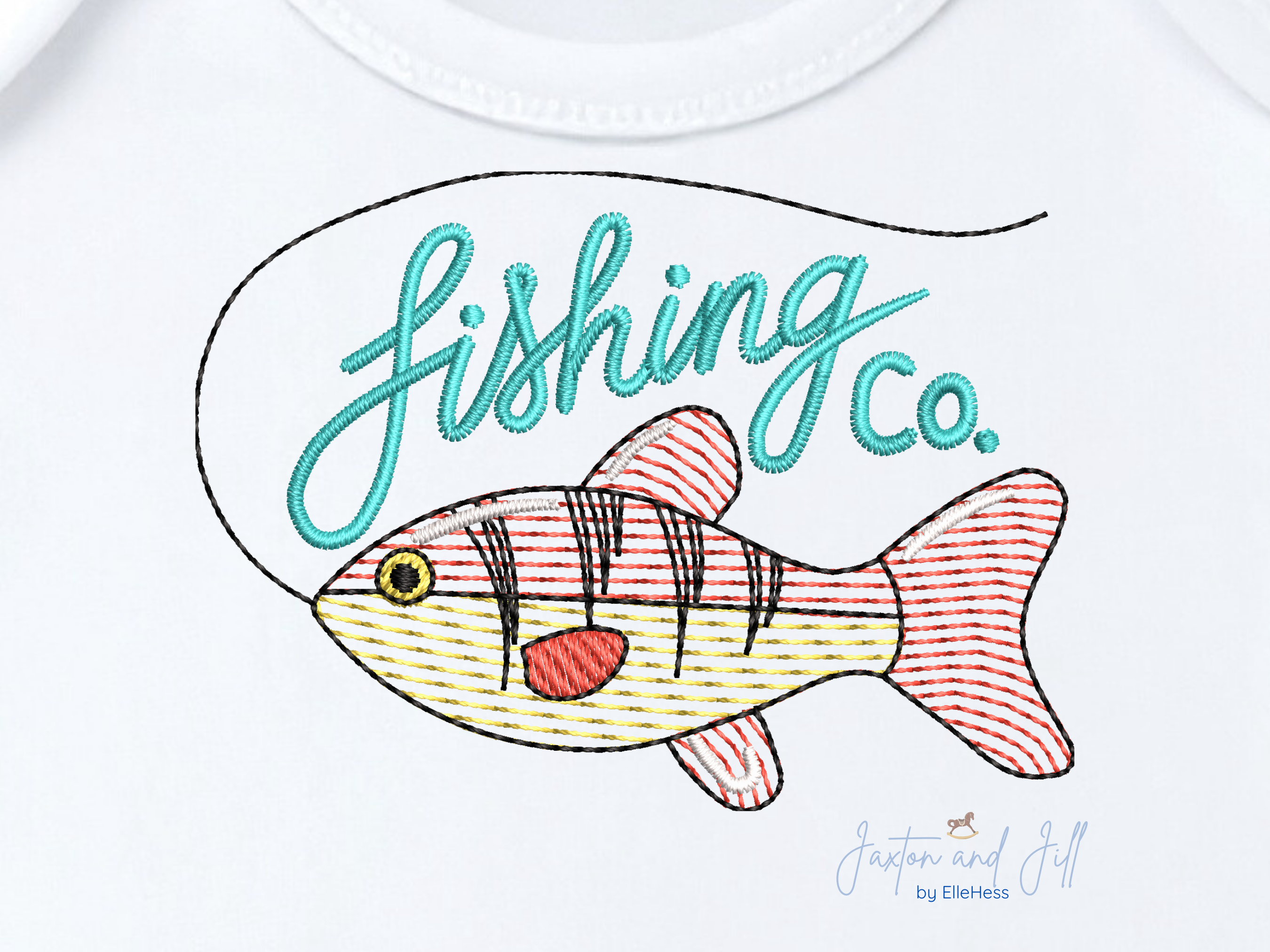 Fish Machine Embroidery Design