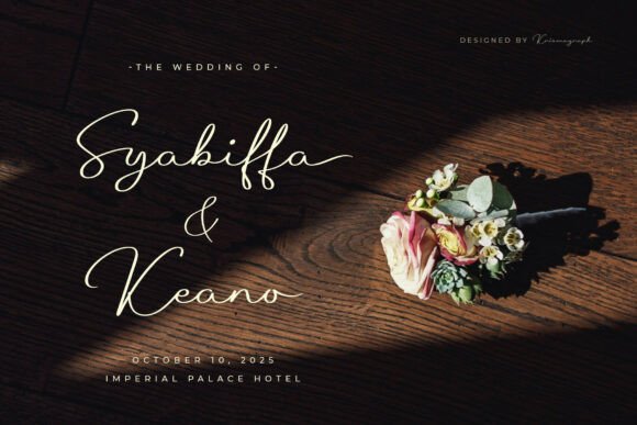 Florelie Font PNG with transparent background - Preview 4