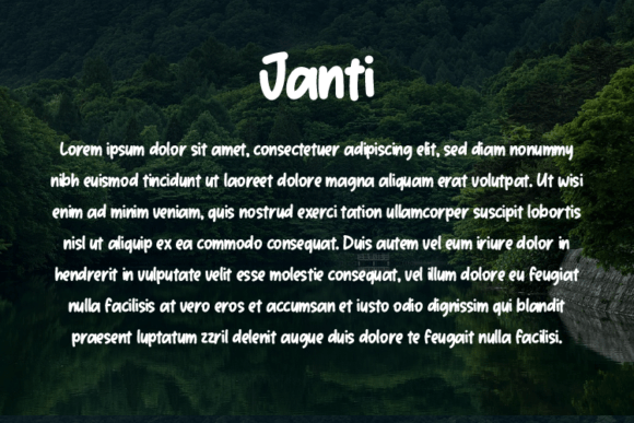 Janti Font - Preview 2
