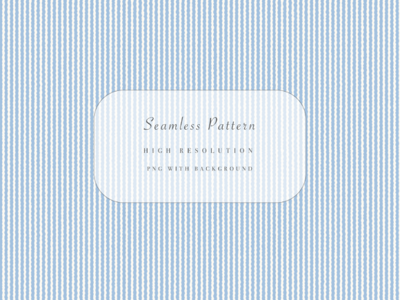 Light Blue Scalloped Stripe Seamless Pattern