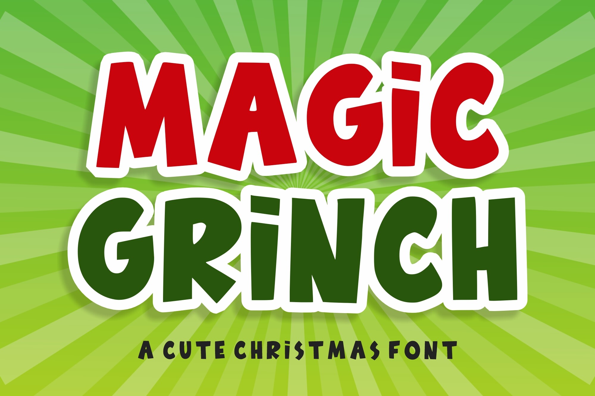 Magic Grinch Font - photo 1