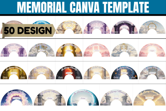 Memorial Clack Fan Canva Templates