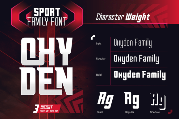 Oxyden Font PNG with transparent background - Preview 3