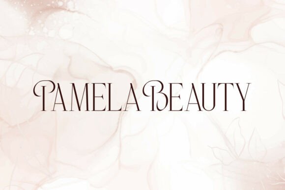 Pamela Beauty Font PNG with transparent background - Preview 1