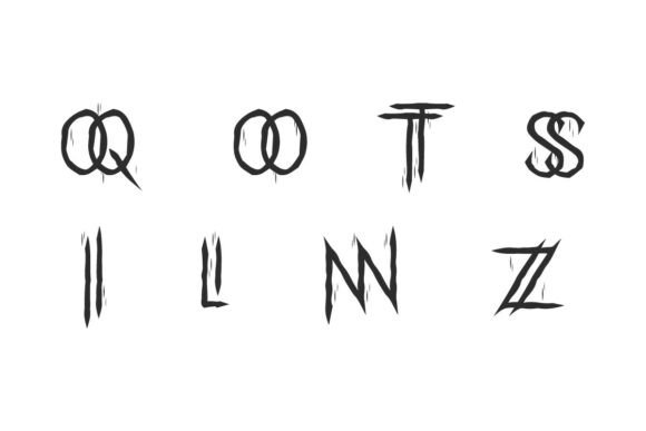 Shadow Attack Font PNG with transparent background - Preview 6