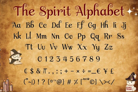 Shadow Whispers Font PNG with transparent background - Preview 1