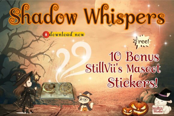 Shadow Whispers Font PNG with transparent background - Preview 2
