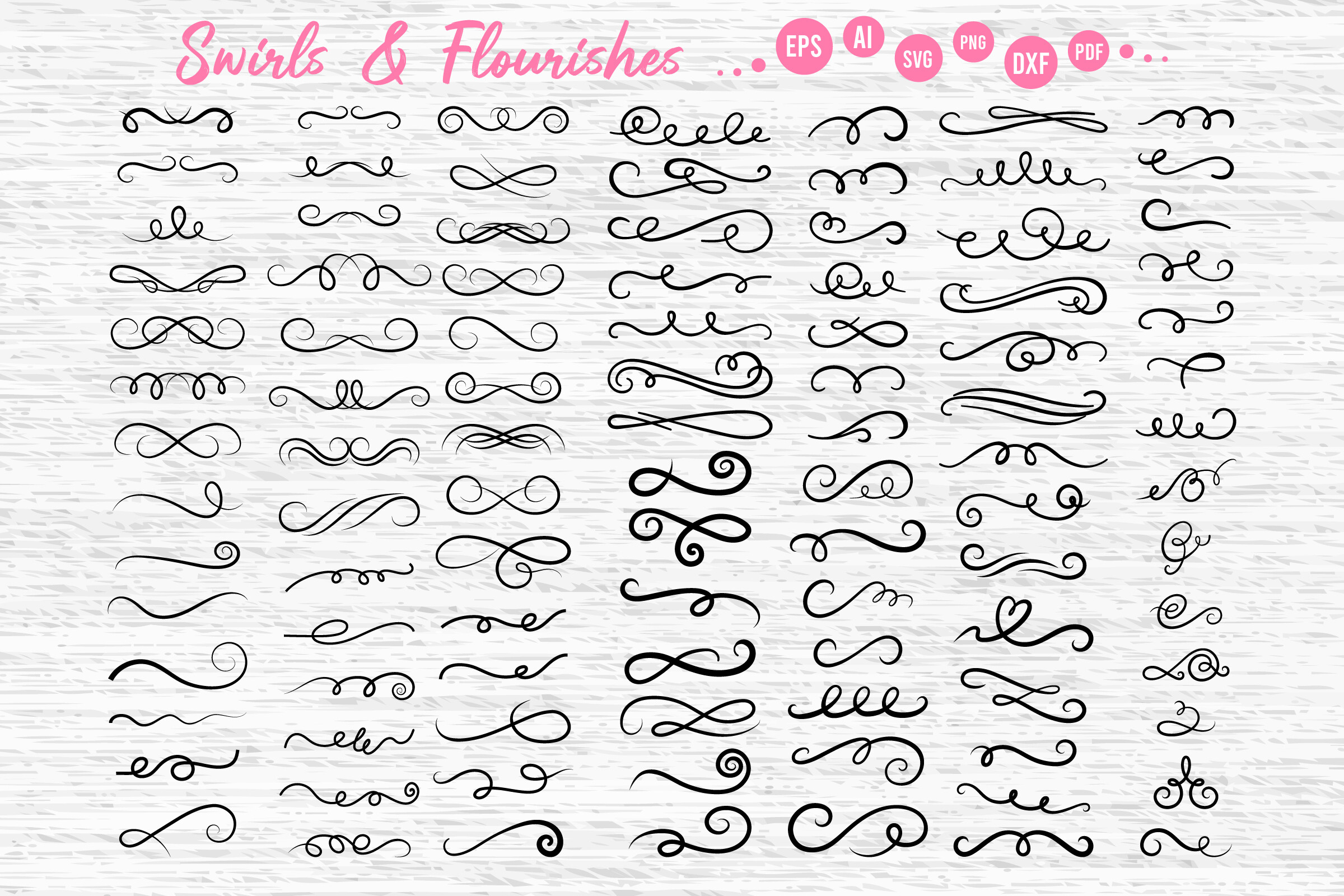Swirls and Flourishes Clipart